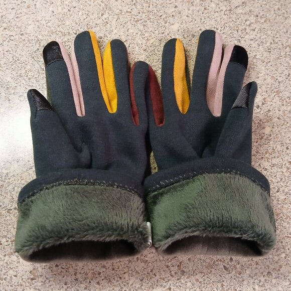 TouchScreen Women's Gloves with Multi Color Fingers - MEDIUM/LARGE (NWOT) - Picture 9 of 11